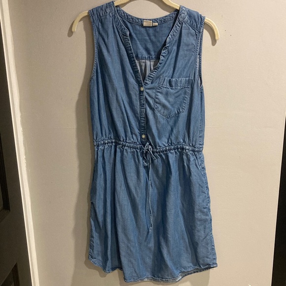 GAP Petite Blue Sleeveless Dress - Picture 1 of 3